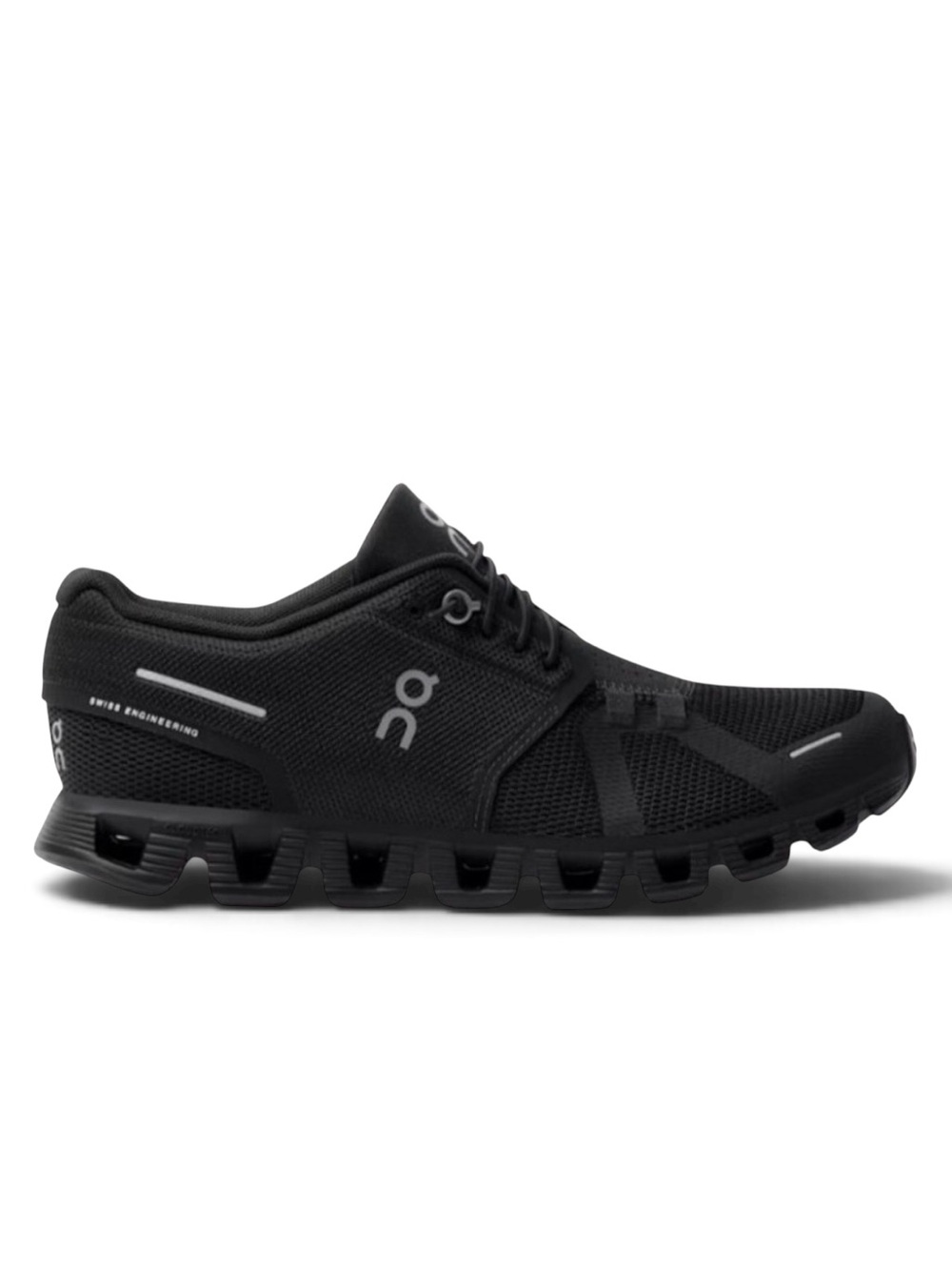 On Running Cloud 5 All Black Sneakers 9 Women's Mesh Running Shoes Lightweigh